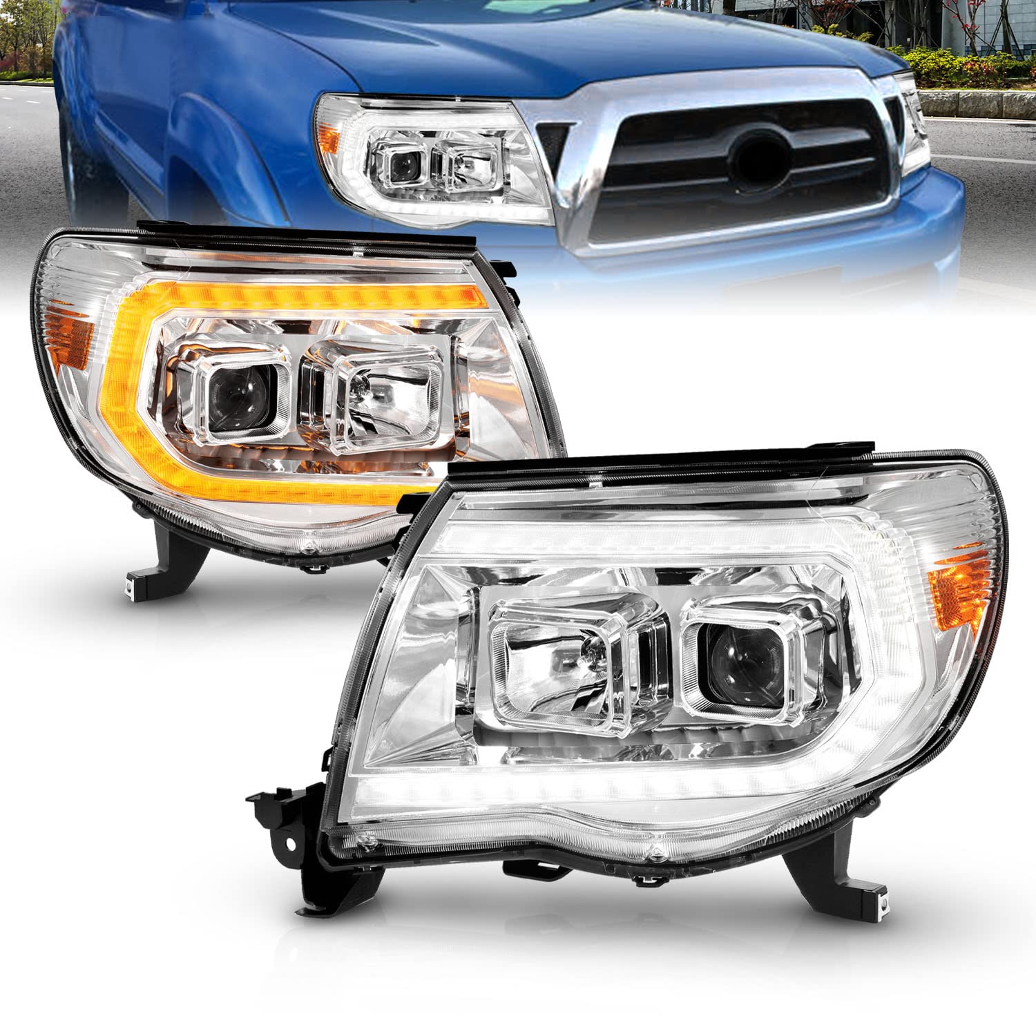 Amazon.com: AmeriLite for 2005-2011 Toyota Tacoma C-Type